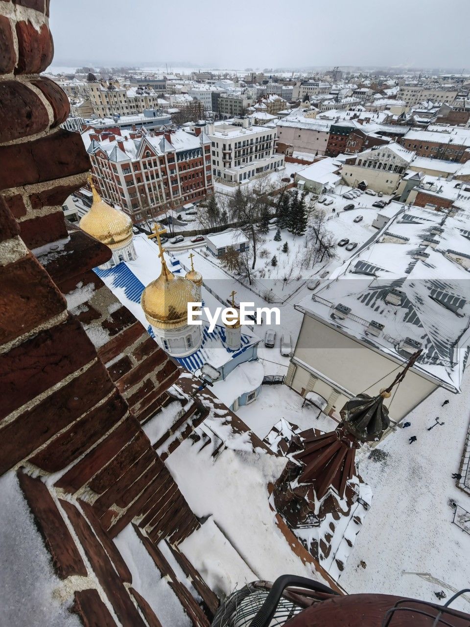 High angle view of cityscape