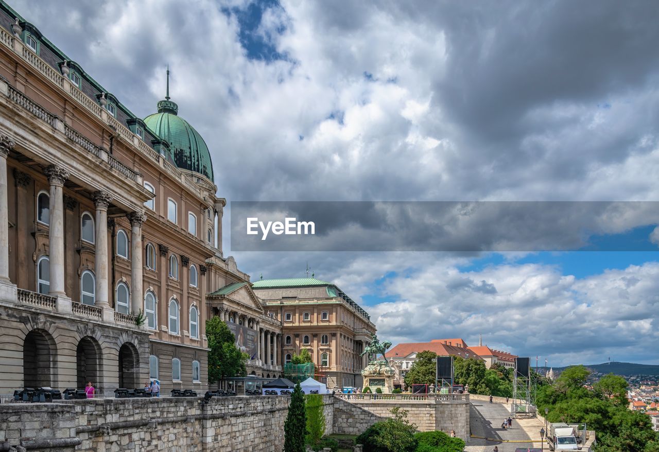 Budapest, hungary 18.08.2021. buda castle palace in budapest, hungary, on a summer day