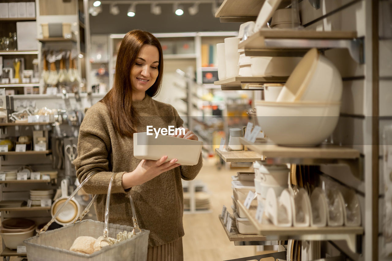 Woman shopping in store