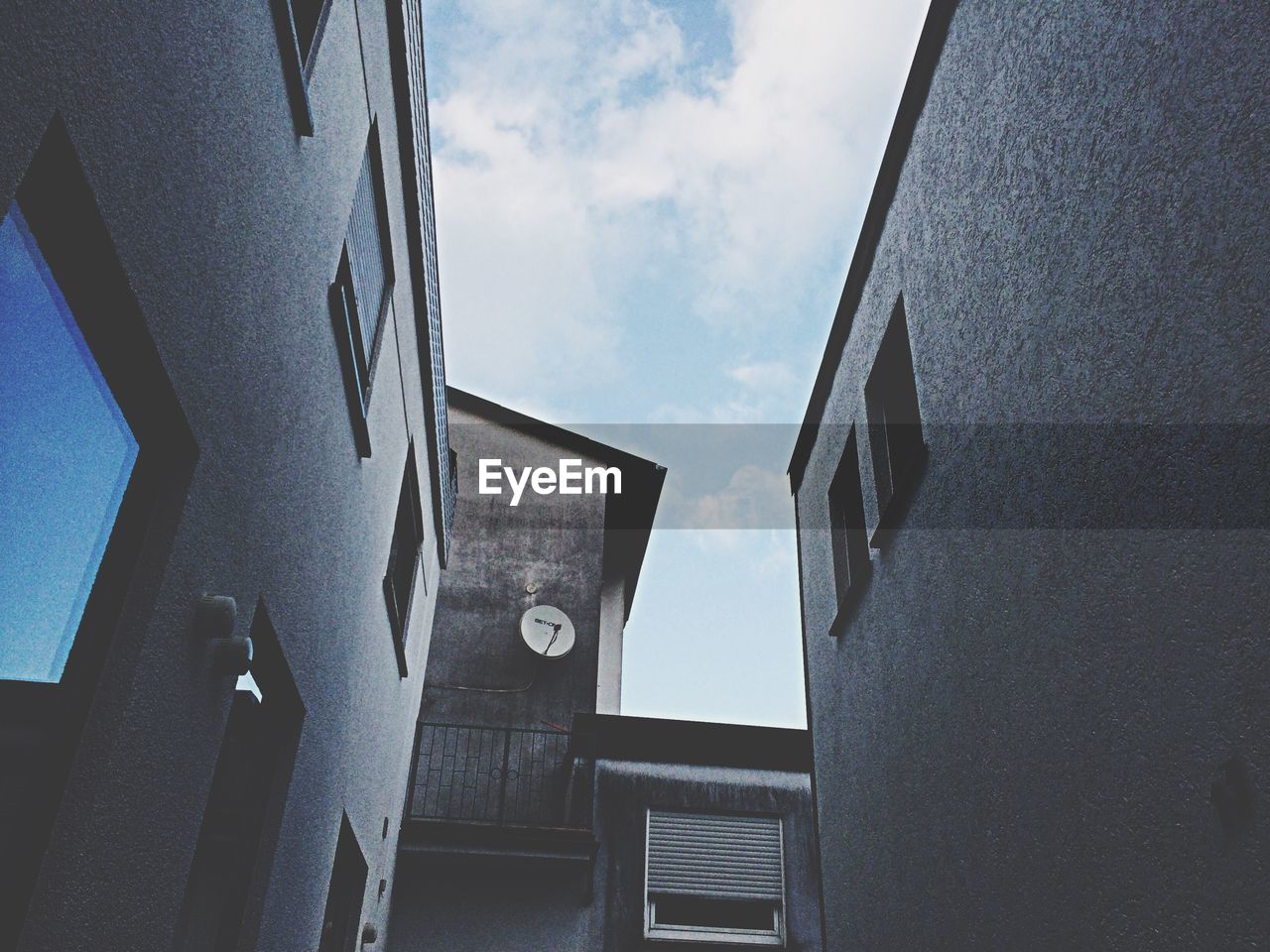 Low angle view of buildings against sky