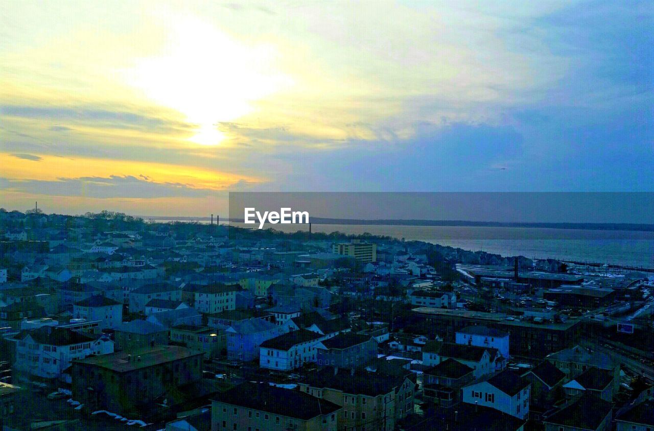 HIGH ANGLE VIEW OF TOWNSCAPE