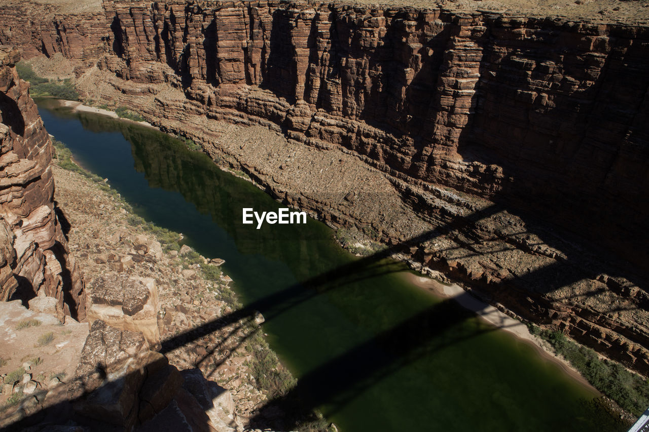 High angle view of water