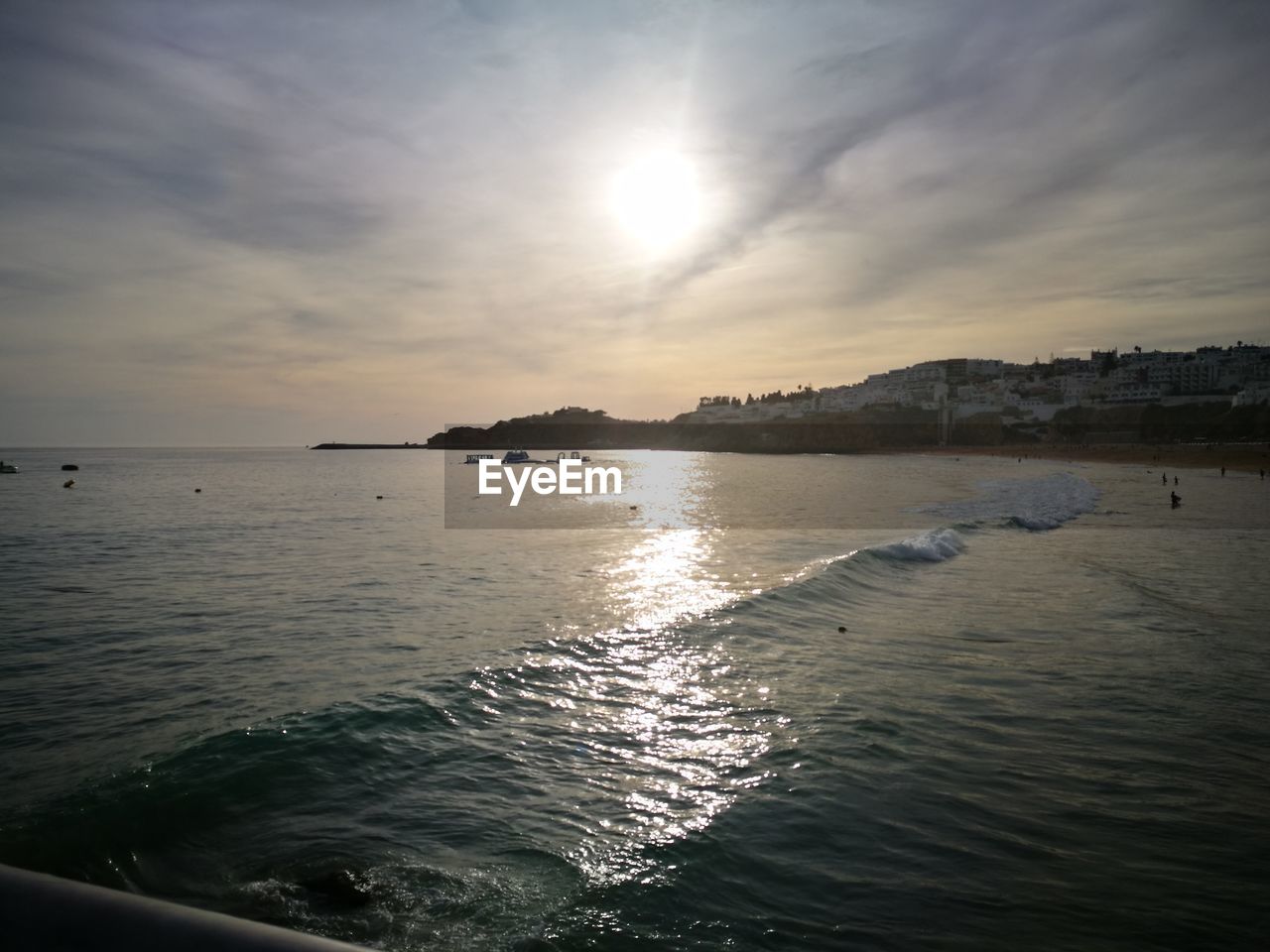 VIEW OF SEA AGAINST SKY DURING SUNSET