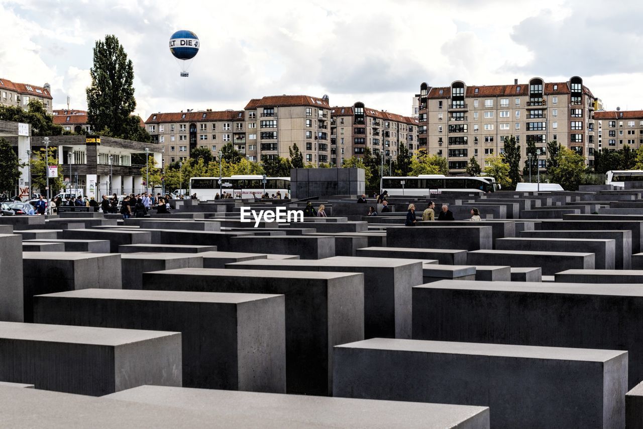 VIEW OF CEMETERY IN CITY