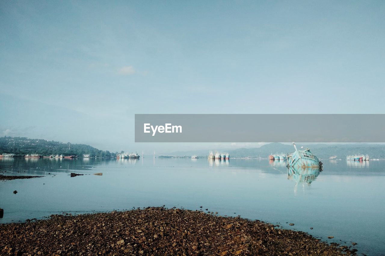 Scenic view of sea against sky