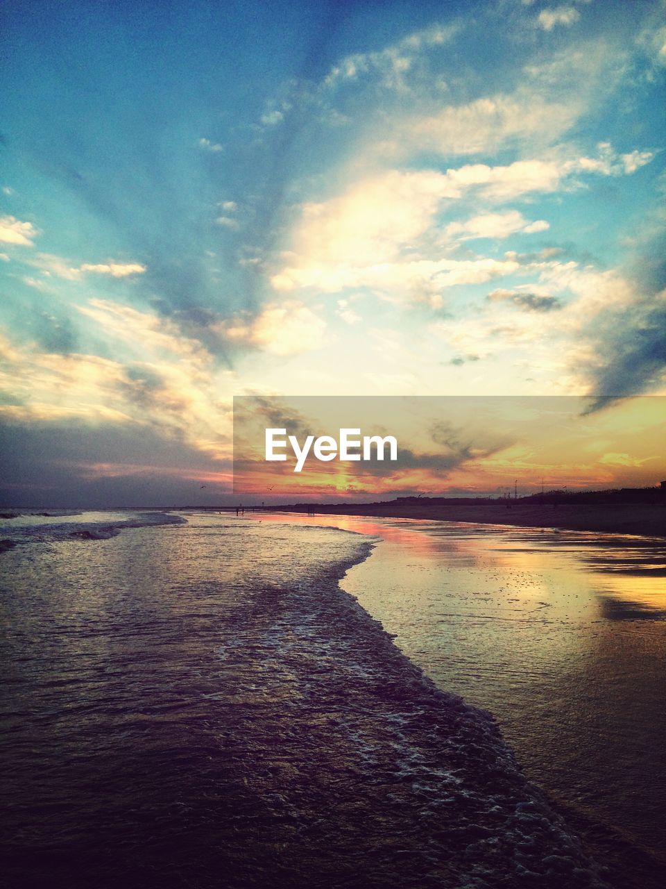 Sea at sunset