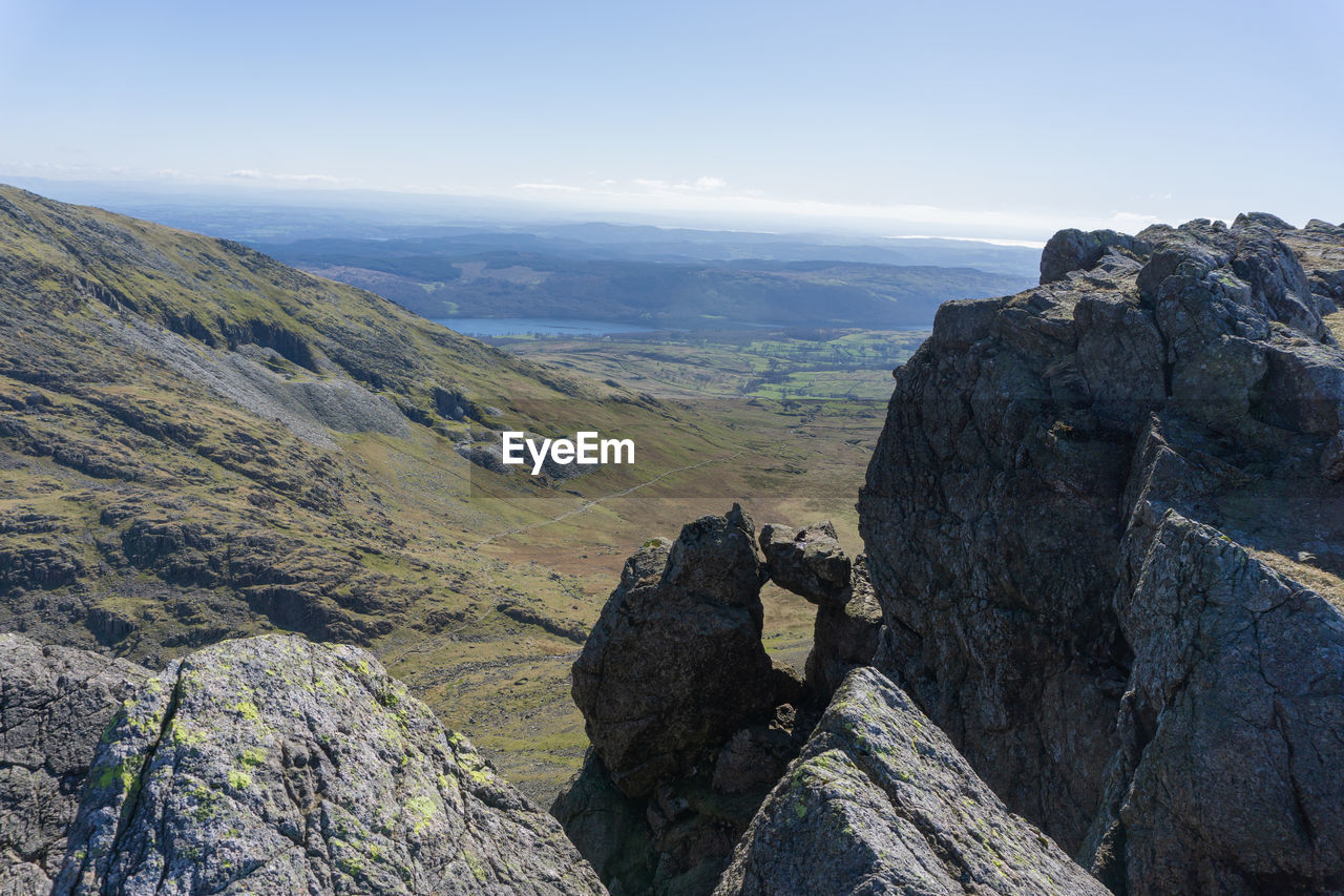 SCENIC VIEW OF ROCK FORMATIONS AGAINST SKY