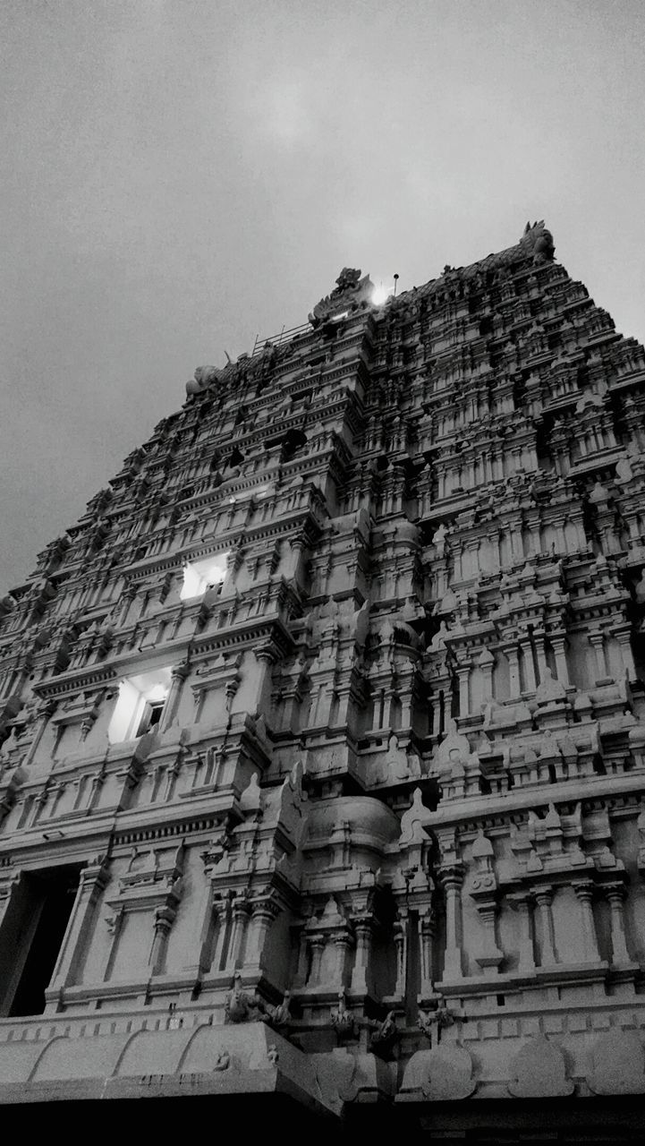 Low angle view of temple