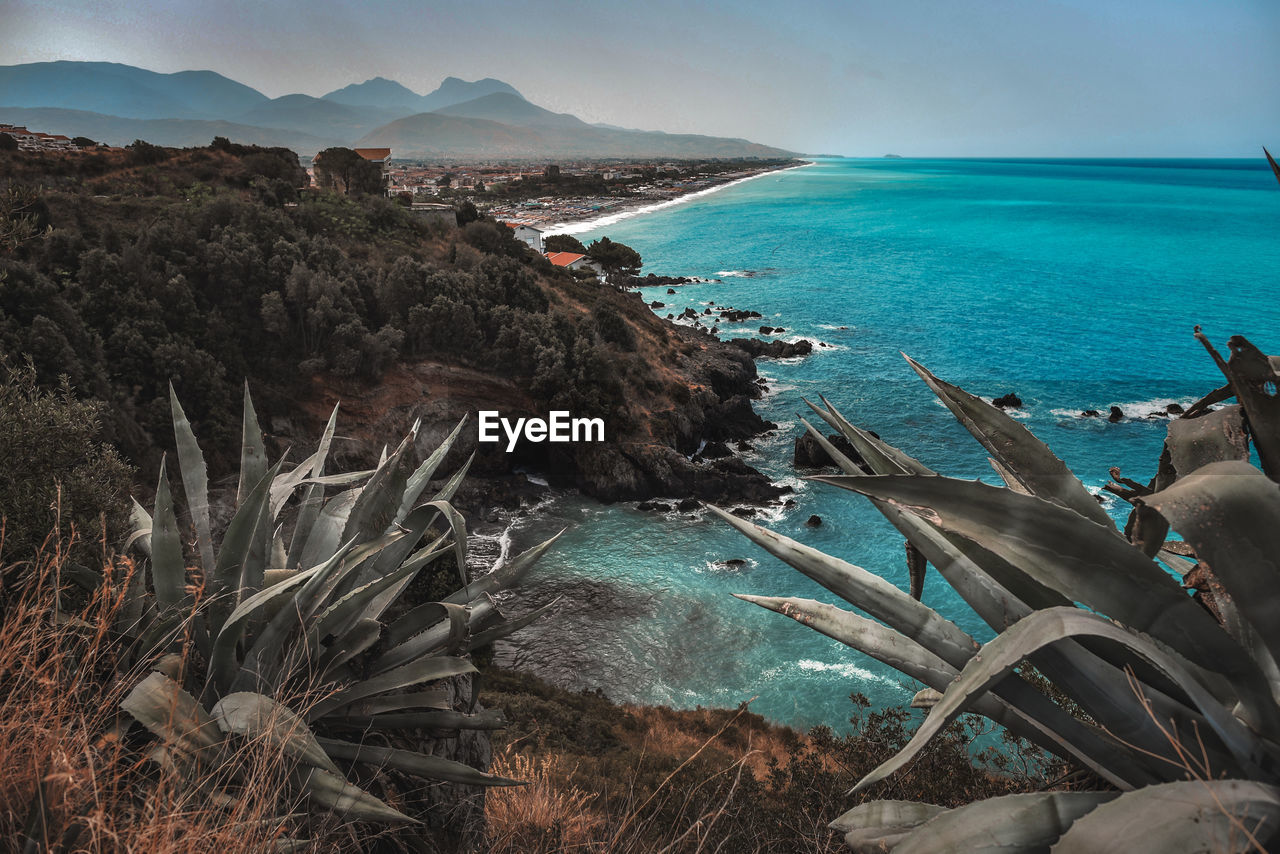 Panoramic shot of sea against sky