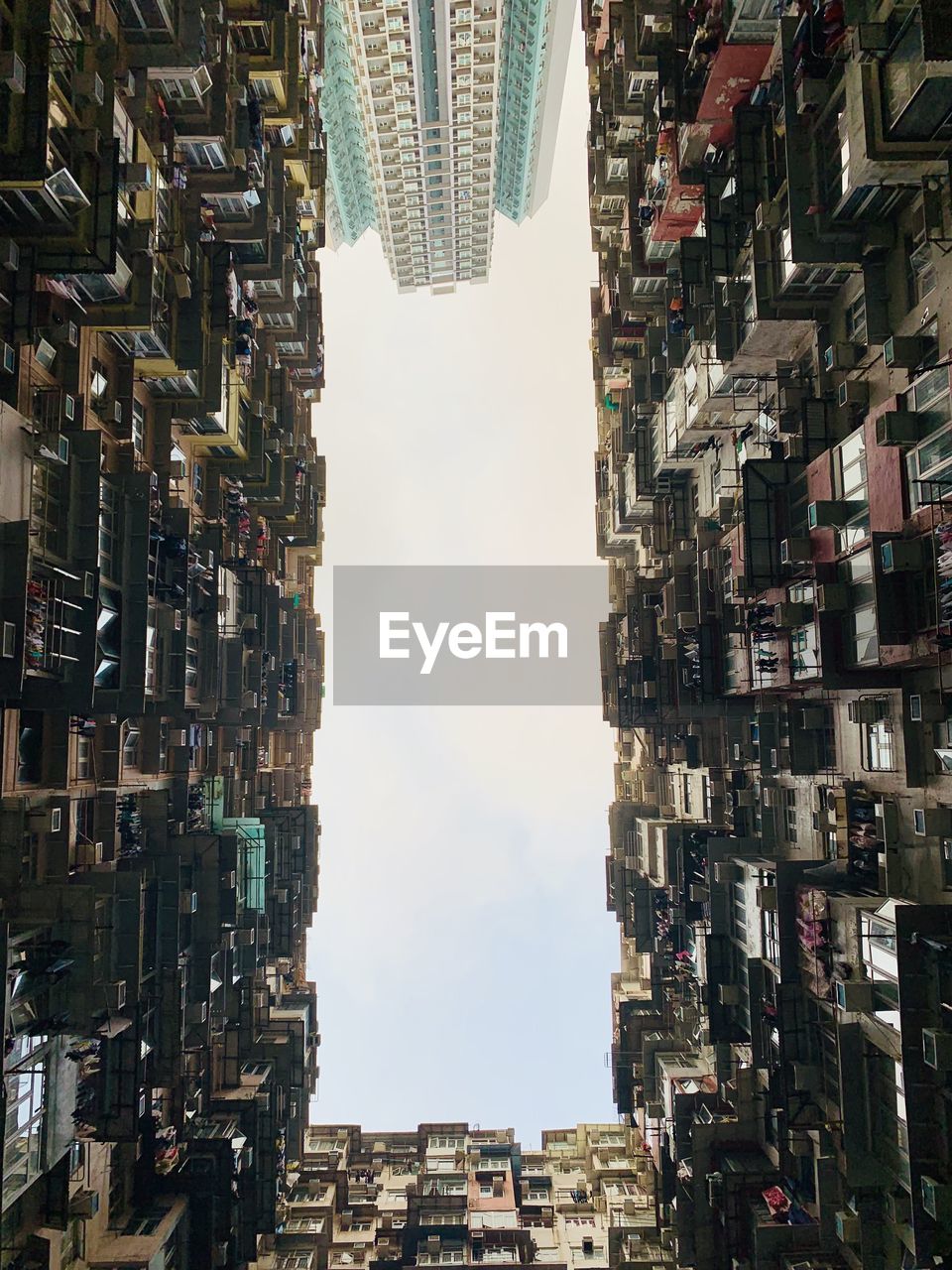 Low angle view of buildings against sky