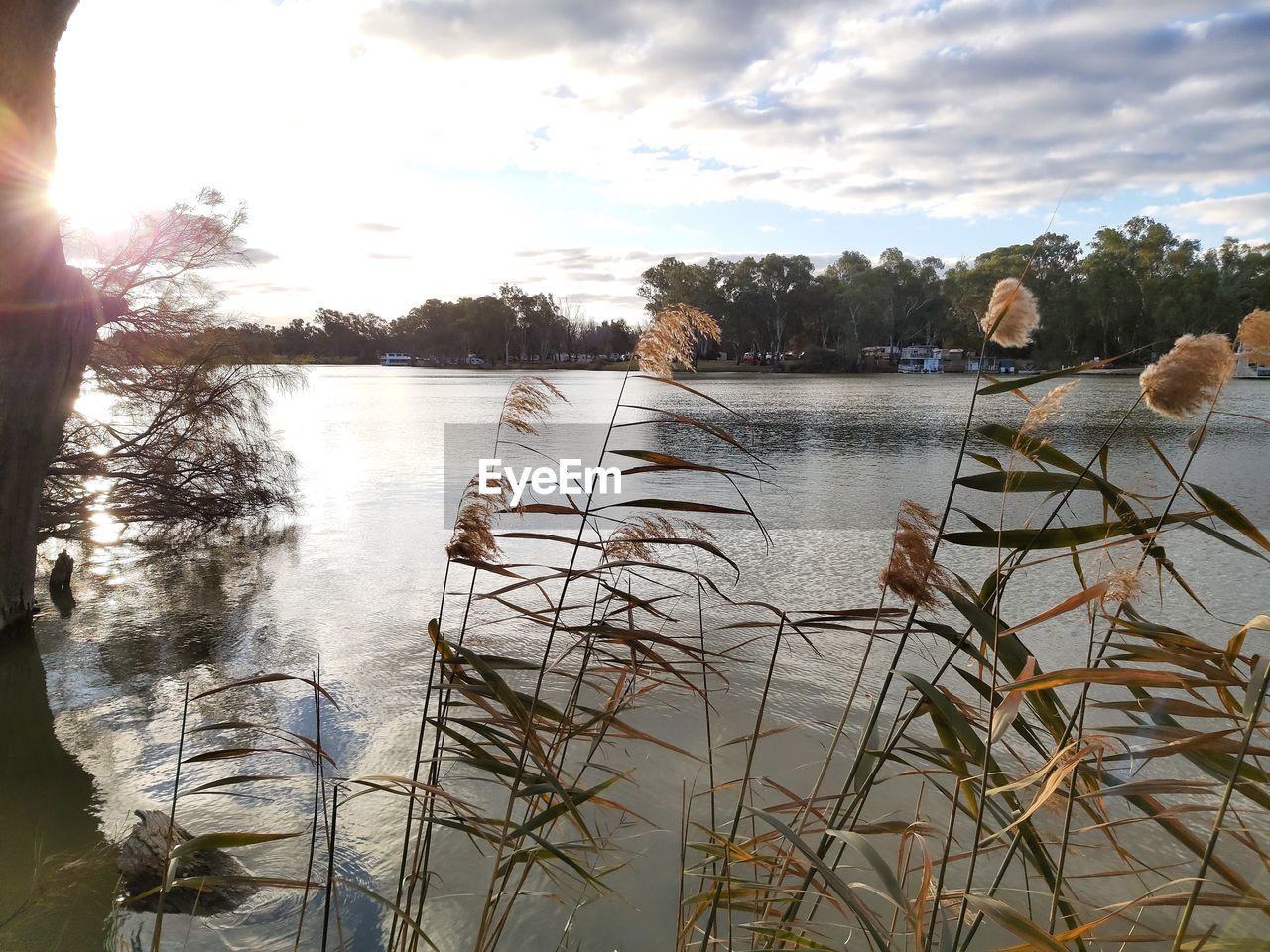 LAKE AGAINST SKY