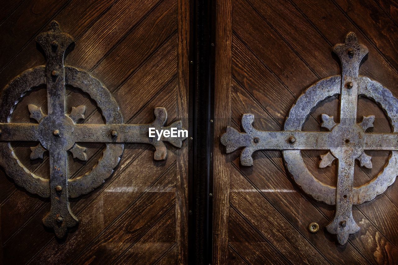 Full frame shot of wooden door