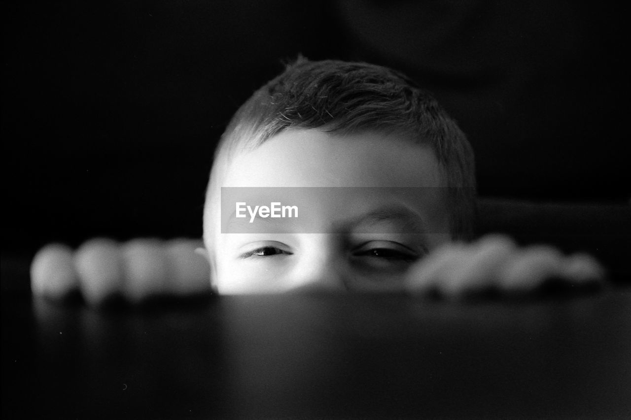 Close-up portrait of boy