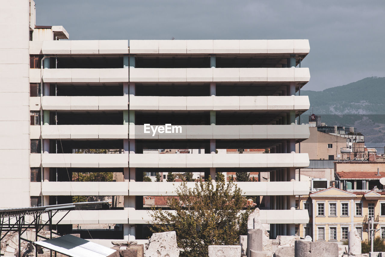 Low angle view of building against sky