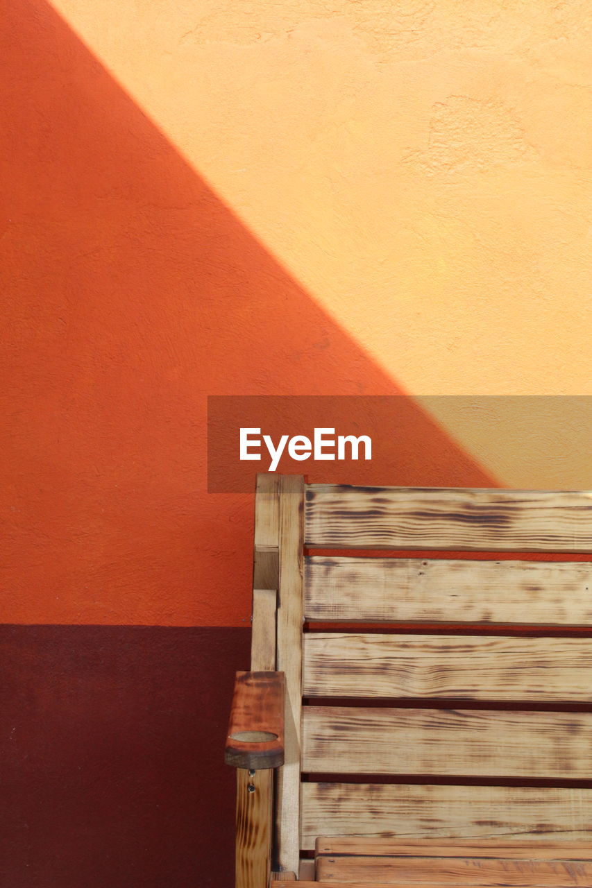 CLOSE-UP OF BASKET ON TABLE AGAINST WALL