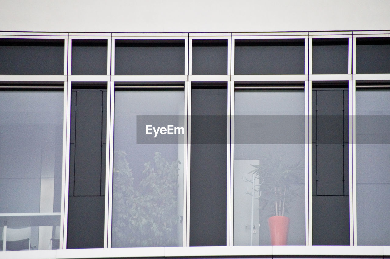 Low angle view of building window