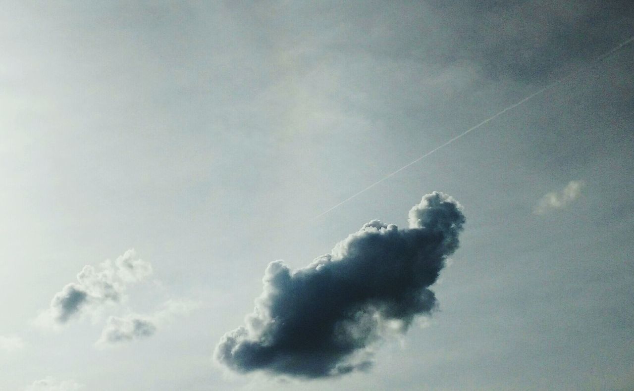 LOW ANGLE VIEW OF MAN IN SKY