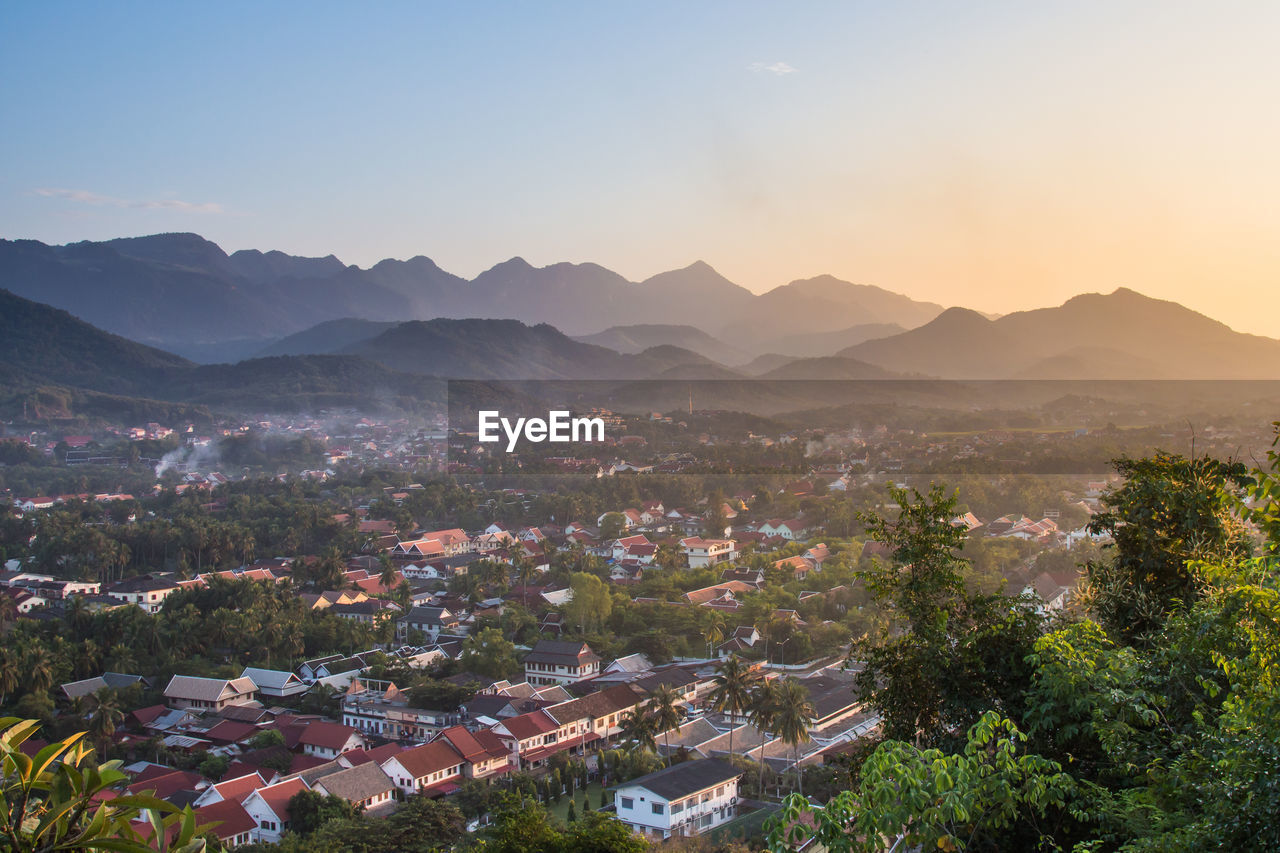 Viewpoint and landscape at luang prabang , laos.