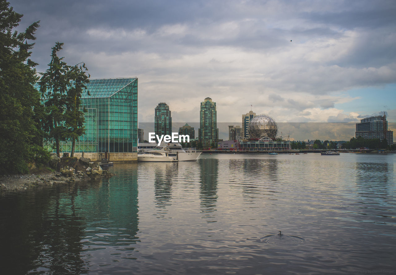 REFLECTION OF BUILDINGS IN WATER