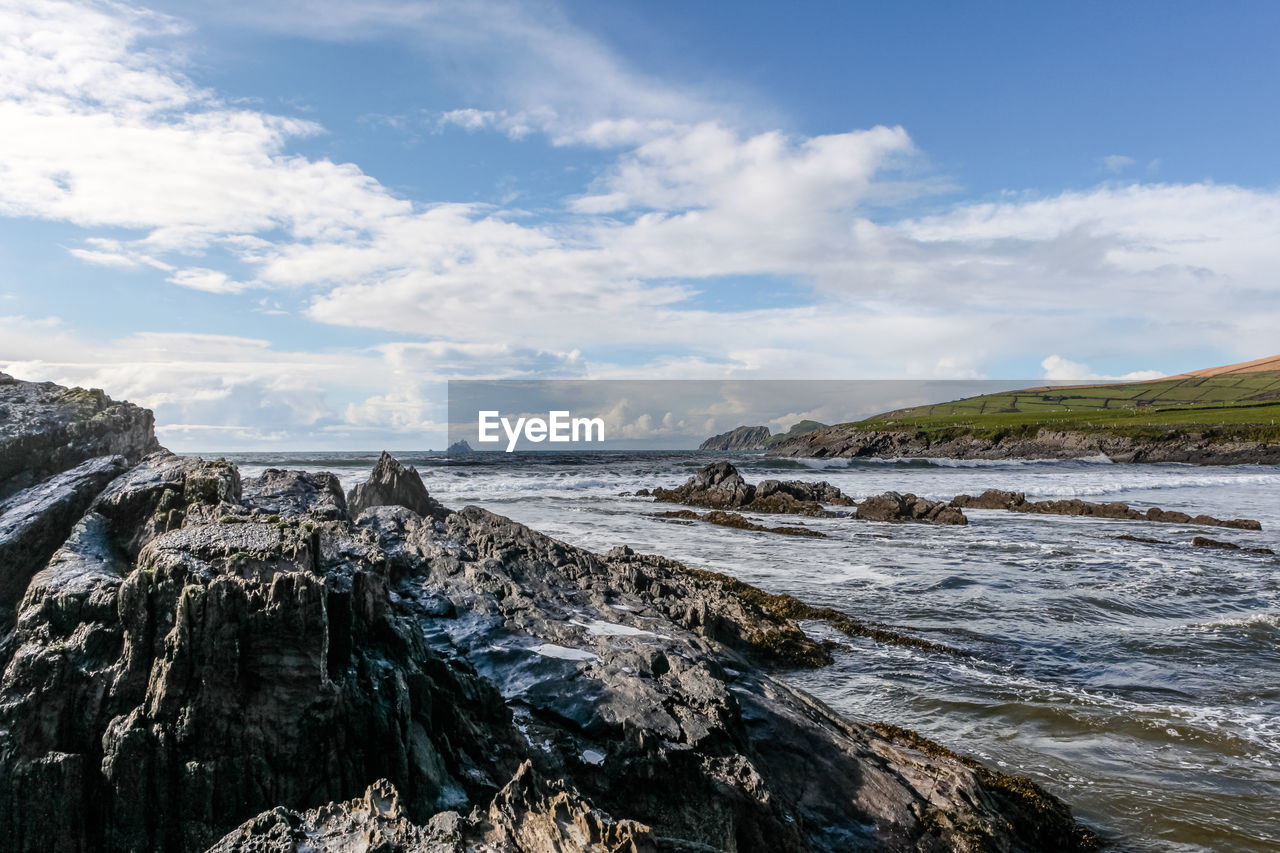 St finian's bay on the skellig ring, county kerry, ireland