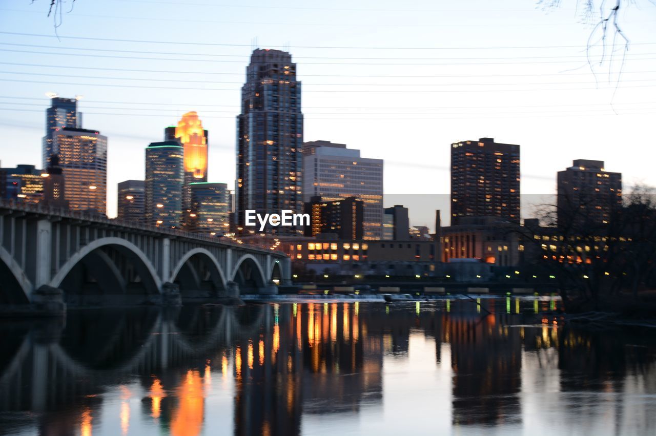 CITY SKYLINE WITH WATERFRONT