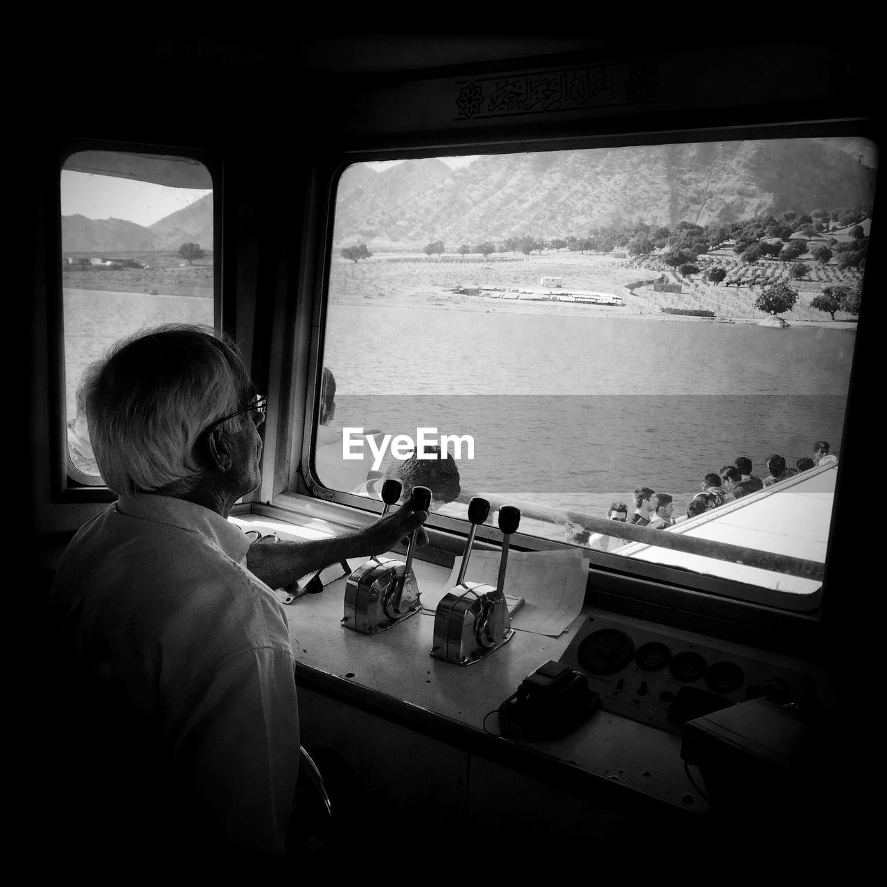 WOMAN TRAVELING IN TRAIN