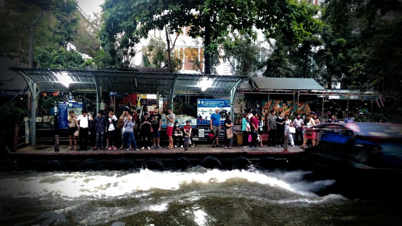 PEOPLE IN WATER AT PARK