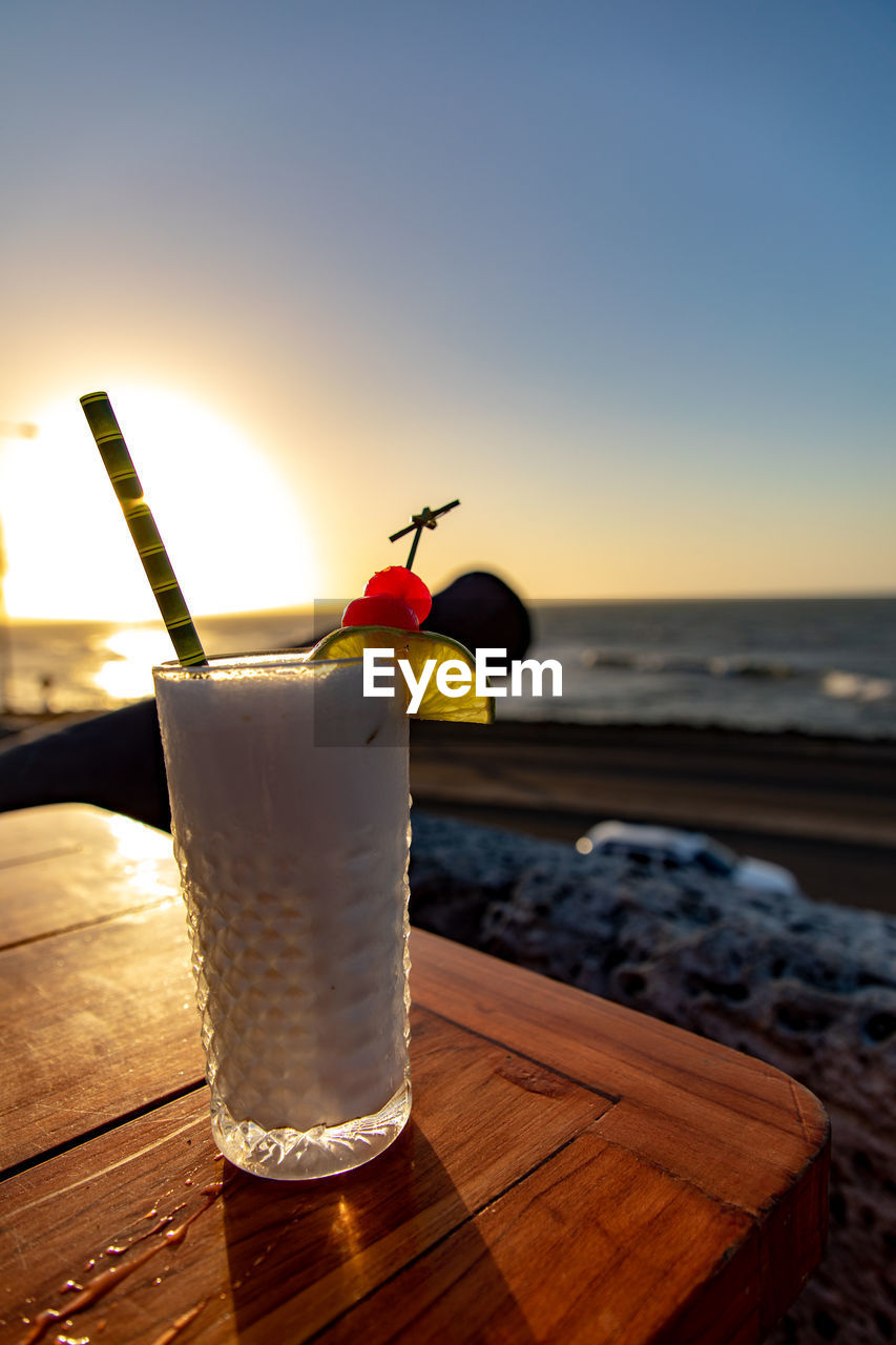 Cocktail at sunset 