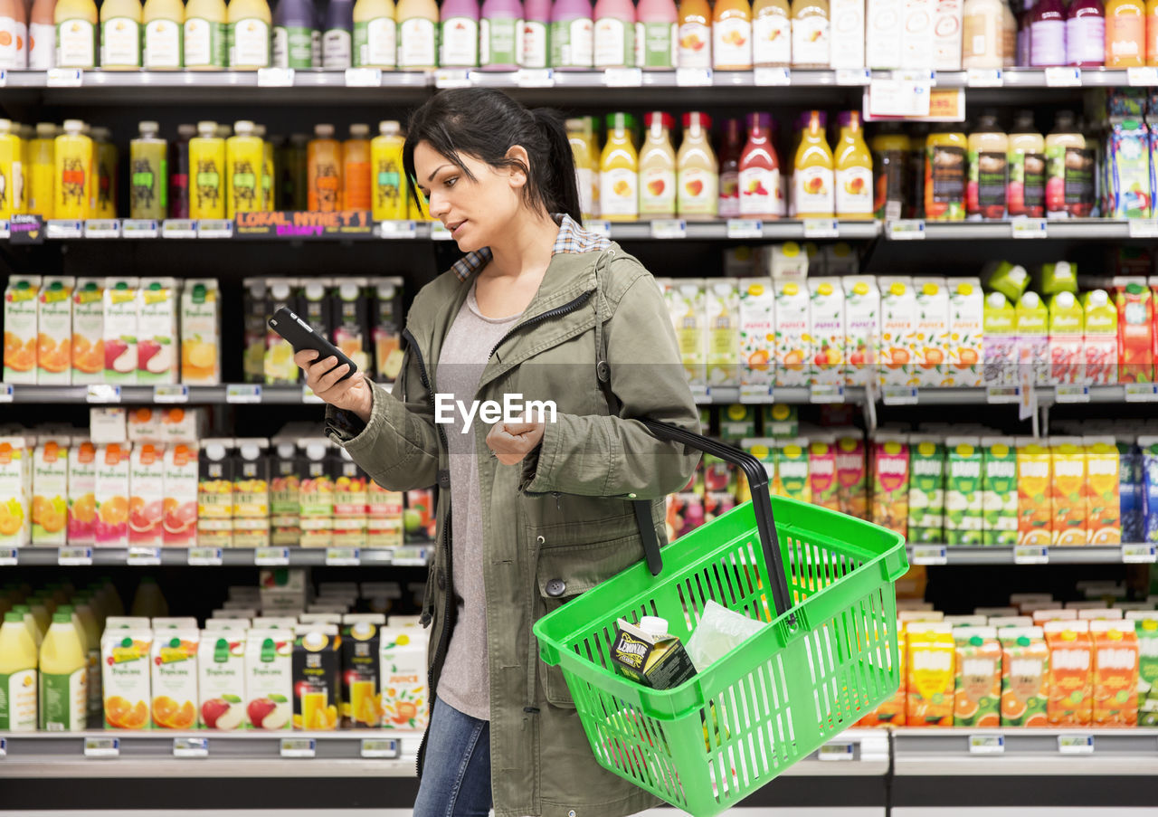 Woman doing shopping