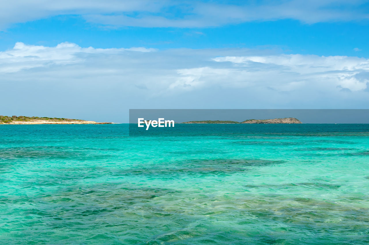 SCENIC VIEW OF BLUE SEA AGAINST SKY