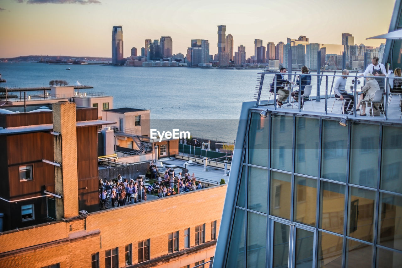 VIEW OF CITY AT SEASIDE