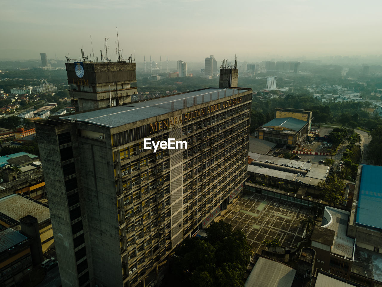 HIGH ANGLE VIEW OF CITY BUILDINGS