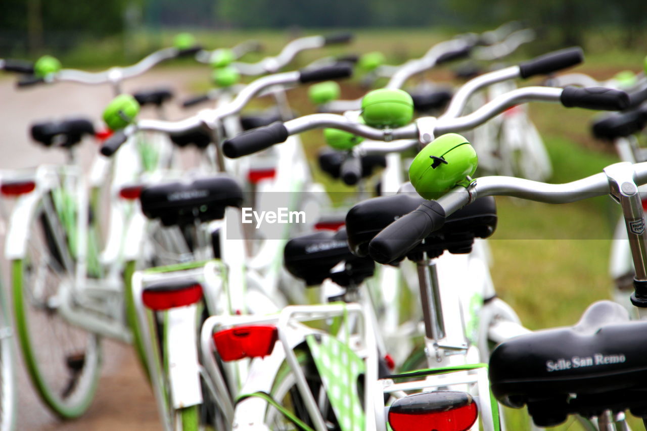 CLOSE-UP OF BICYCLE