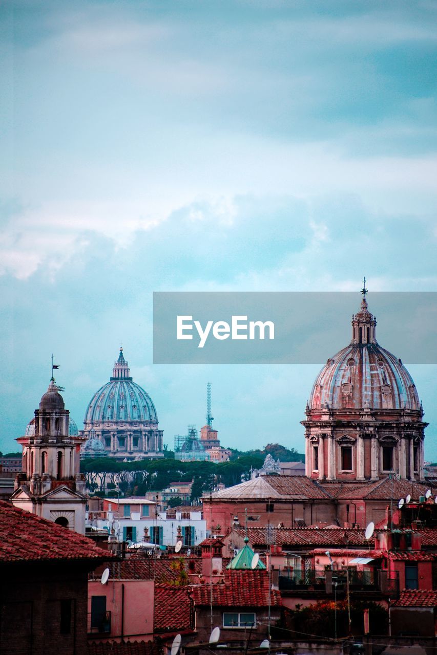 View of cathedral against cloudy sky