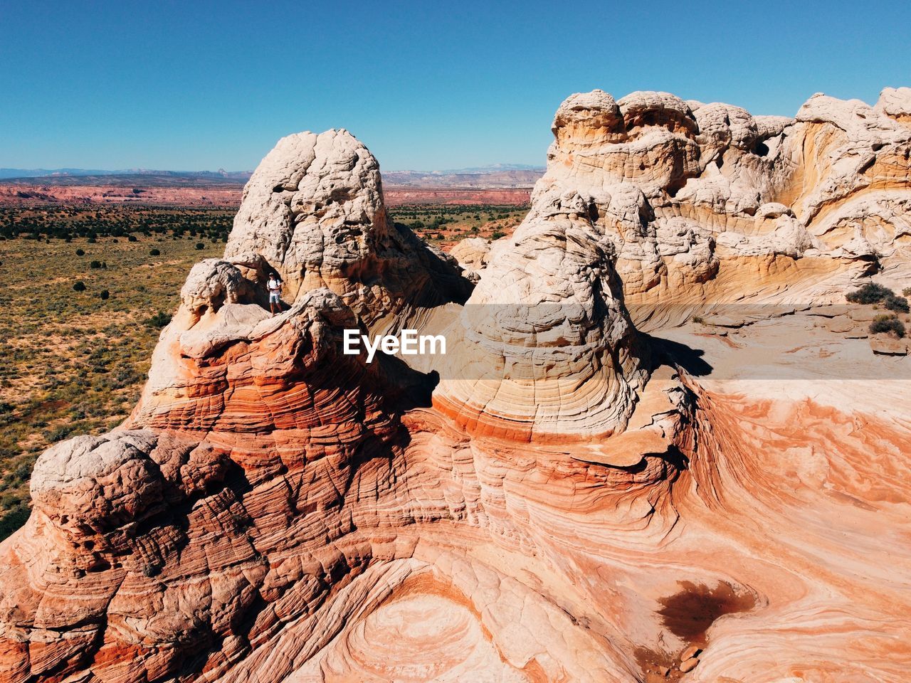 Rock formations in desert