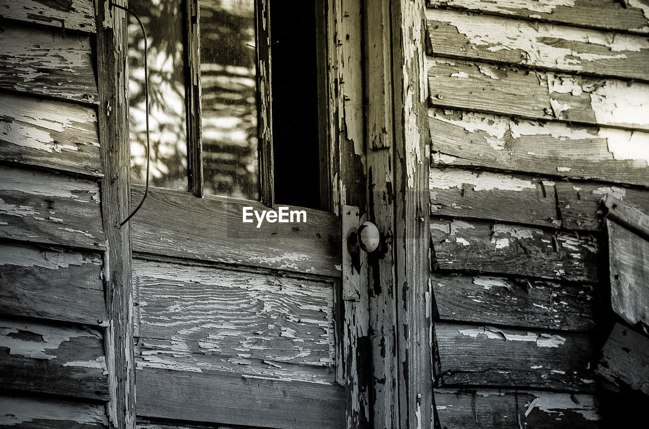 Full frame shot of wooden door