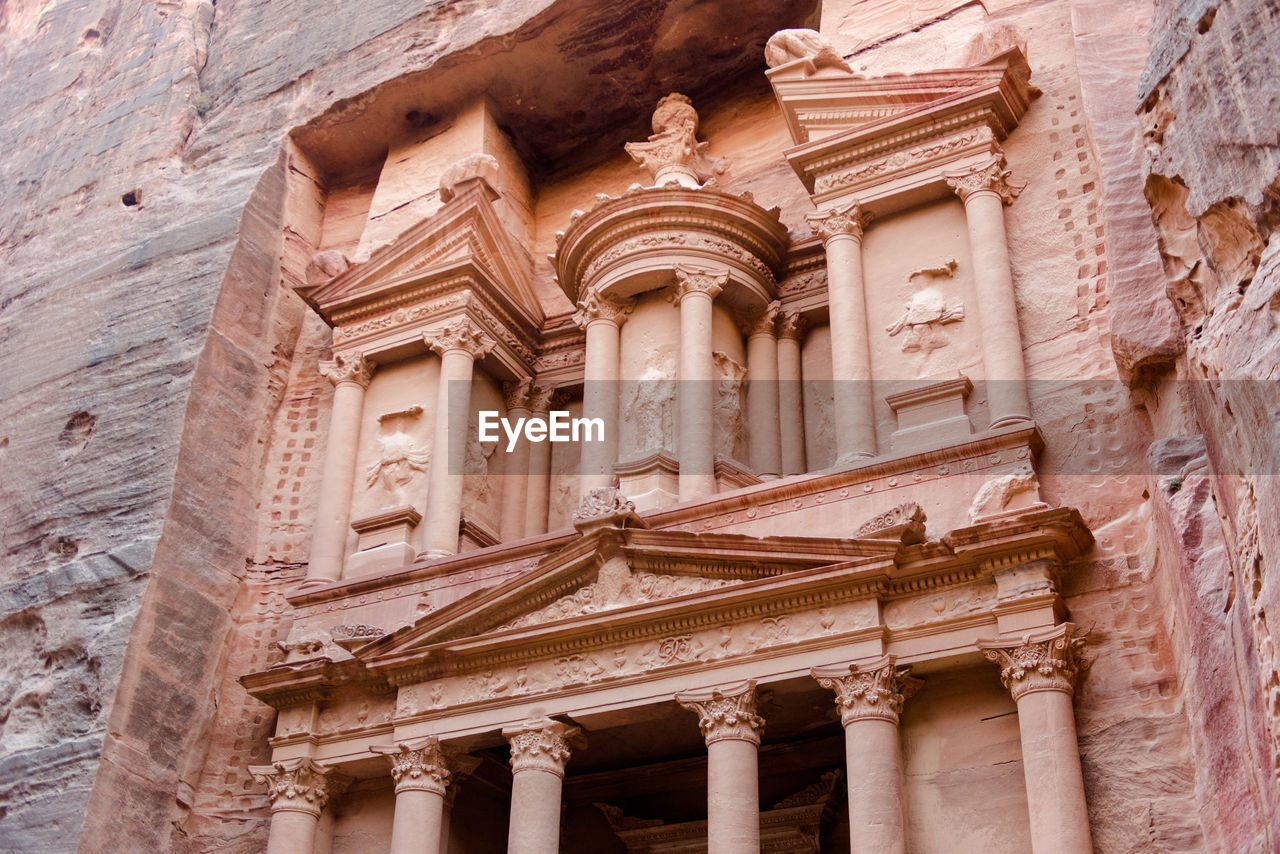 Petra's iconic treasury in the soft light