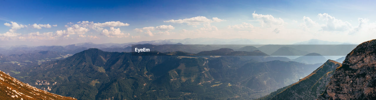 PANORAMIC VIEW OF MOUNTAIN RANGE