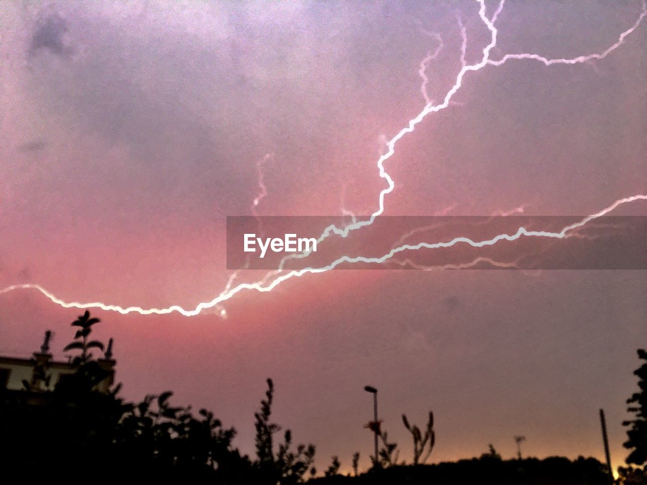 VIEW OF LIGHTNING IN SKY