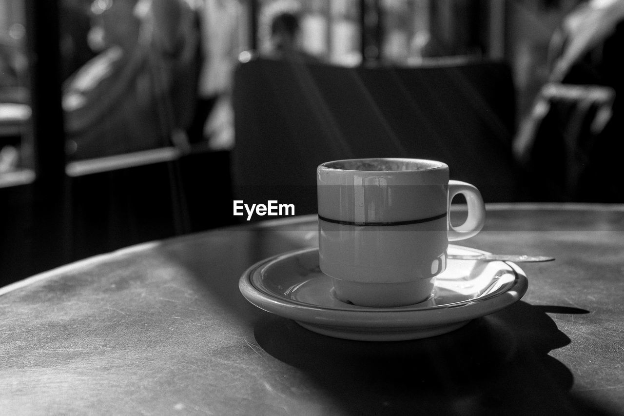 Close-up of coffee on table