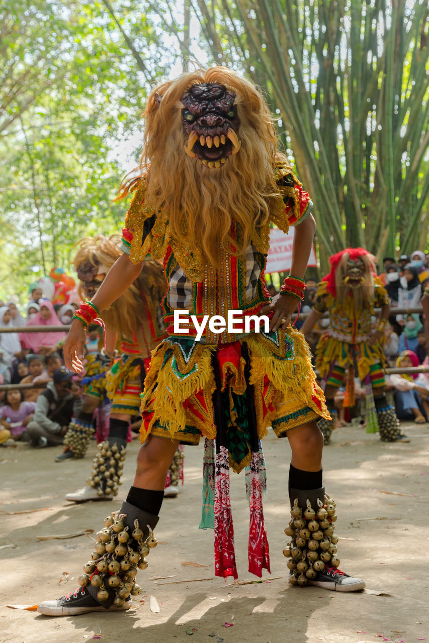 Traditional accessories of the rampak buto dancers 