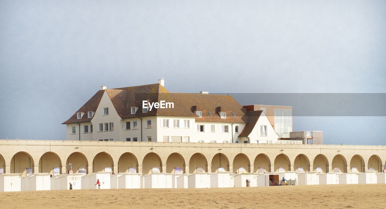 View of historic building against clear sky