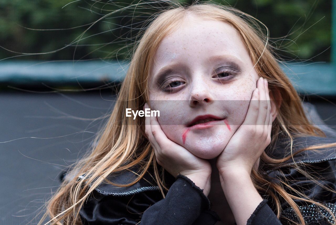 Close-up portrait of girl