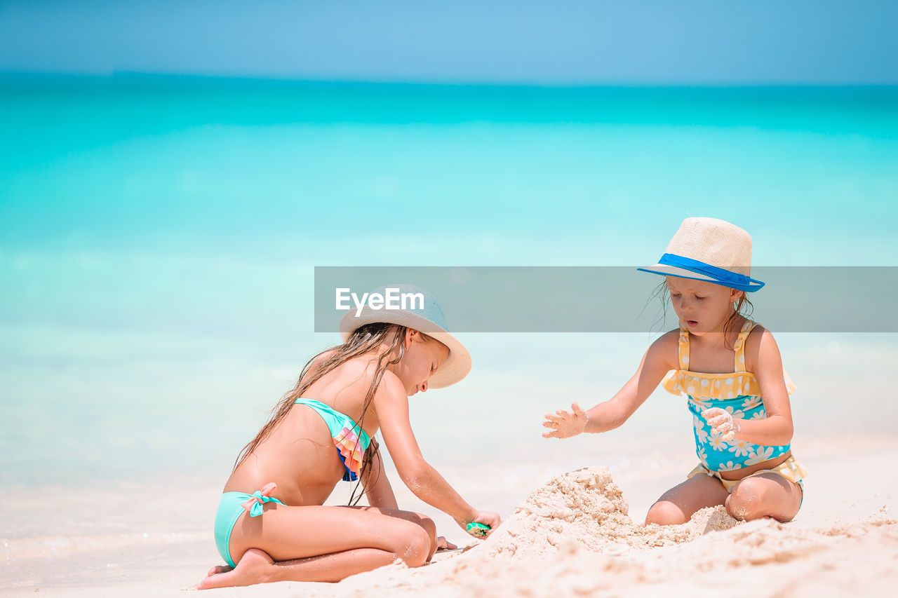 Children playing on beach