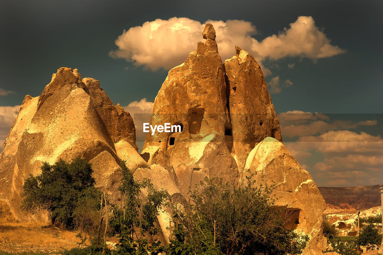 PANORAMIC VIEW OF ROCK FORMATION