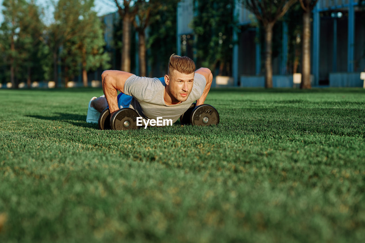 Man in park