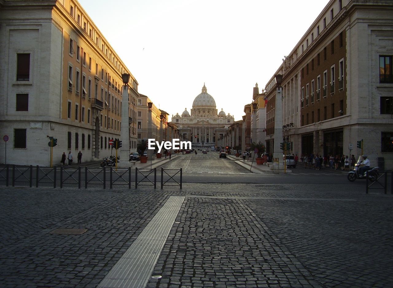 St peters basilica against clear sky