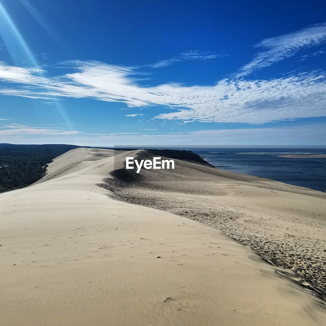 SCENIC VIEW OF SANDY BEACH AGAINST SKY