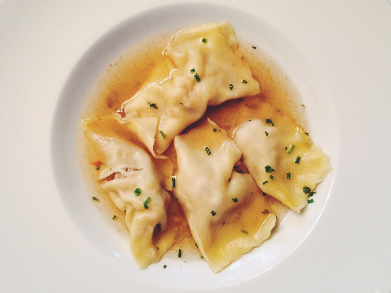 Dumplings in bowl