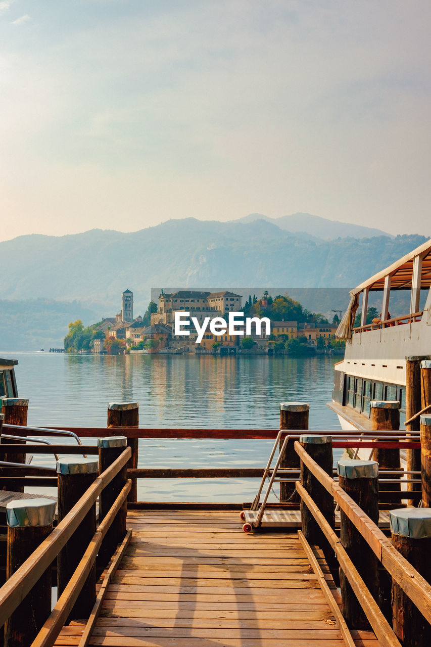 Pier on lake